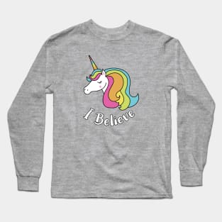 I believe Rainbow Unicorn Shirt Long Sleeve T-Shirt